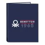 Ring binder Benetton Varsity Navy Blue A4 26.5 x 33 x 4 cm by Benetton, Filing cabinets - Ref: S4310017, Price: 3,44 €, Disco...