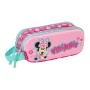 Double Carry-all Minnie Mouse Pink 21 x 8 x 6 cm 3D by Minnie Mouse, Pencil cases - Ref: S4310529, Price: 6,78 €, Discount: %