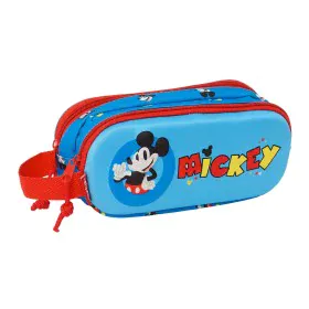 Double Carry-all Mickey Mouse Clubhouse Blue 21 x 8 x 6 cm 3D by Mickey Mouse Clubhouse, Pencil cases - Ref: S4310533, Price:...