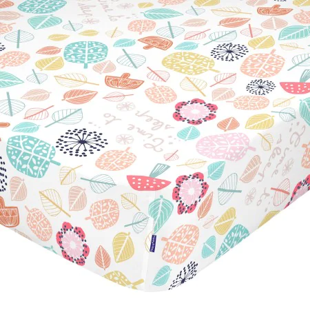 Fitted sheet HappyFriday MOSHI MOSHI Multicolour 60 x 120 x 14 cm by HappyFriday, Sheets and pillowcases - Ref: D1610052, Pri...