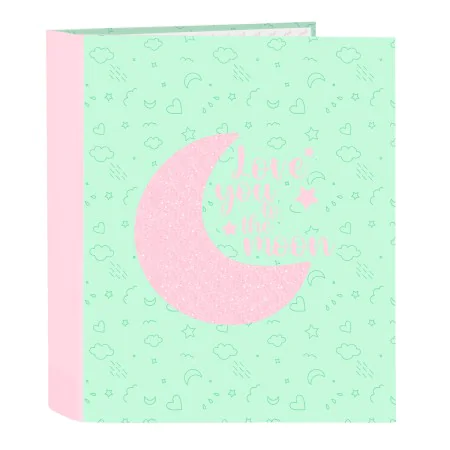 Carpeta de anillas BlackFit8 Moon Verde A4 27 x 33 x 6 cm de BlackFit8, Archivadores - Ref: S4310810, Precio: 7,47 €, Descuen...