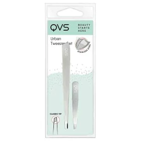 Tweezers for Plucking QVS 100670247 Silver Tweezers for Plucking Stainless steel 2 Pieces by QVS, Tweezers - Ref: S4506729, P...