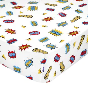 Fitted sheet HappyFriday MR FOX White Multicolour 90 x 200 x 32 cm by HappyFriday, Sheets and pillowcases - Ref: D1610066, Pr...