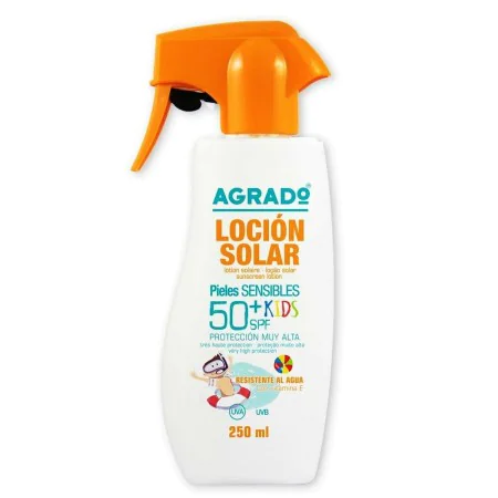 Sunscreen for Children Agrado Children's SPF 50+ 250 ml by Agrado, Sun Lotions - Ref: S4514500, Price: 11,62 €, Discount: %