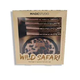 Set de Brochas de Maquillaje Magic Studio Wild Safari Savage 4 Piezas de Magic Studio, Brochas - Ref: S4515633, Precio: 13,20...