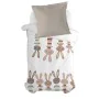 Taie d'oreiller HappyFriday Moshi Moshi Rabbit Family Multicouleur 80 x 80 cm de HappyFriday, Draps et taies d'oreiller - Réf...