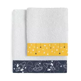 Towel set HappyFriday Mr Fox Starspace Multicolour 2 Pieces by HappyFriday, Towels - Ref: D1610099, Price: 32,23 €, Discount: %