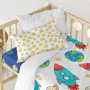 Duvet cover set HappyFriday Mr Fox Space rocket Multicolour Baby Crib 2 Pieces by HappyFriday, Quilts and quilt covers - Ref:...