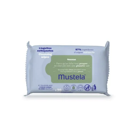 Toalhitas Húmidas Mustela 20 Unidades de Mustela, Toalhetes húmidos - Ref: S4518506, Preço: 6,61 €, Desconto: %