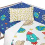 Cot protector HappyFriday Mr Fox Space rocket Multicolour 210 x 40 cm by HappyFriday, Bed accessories - Ref: D1610105, Price:...