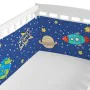 Cot protector HappyFriday Mr Fox Space rocket Multicolour 210 x 40 cm by HappyFriday, Bed accessories - Ref: D1610105, Price:...