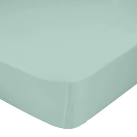 Fitted bottom sheet HappyFriday Basic Mint 180 x 200 x 32 cm by HappyFriday, Sheets and pillowcases - Ref: D1610122, Price: 2...