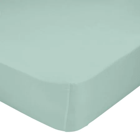 Lençol de baixo ajustável HappyFriday Basic Menta 90 x 200 x 32 cm de HappyFriday, Lençóis e capas de almofadas - Ref: D16101...