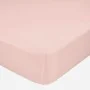 Fitted sheet HappyFriday BASIC Light Pink 140 x 200 x 32 cm by HappyFriday, Sheets and pillowcases - Ref: D1610125, Price: 21...