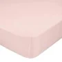 Fitted sheet HappyFriday BASIC Light Pink 140 x 200 x 32 cm by HappyFriday, Sheets and pillowcases - Ref: D1610125, Price: 21...