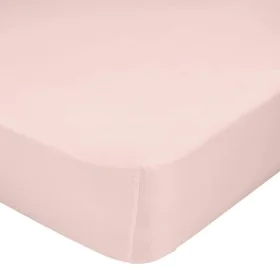 Fitted sheet HappyFriday BASIC Light Pink 180 x 200 x 32 cm by HappyFriday, Sheets and pillowcases - Ref: D1610127, Price: 23...