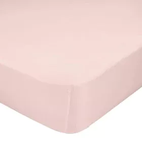 Sábana Bajera HappyFriday BASIC Rosa claro 180 x 200 x 32 cm de HappyFriday, Sábanas y fundas de almohada - Ref: D1610127, Pr...