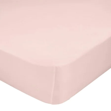 Drap housse HappyFriday BASIC Rose clair 180 x 200 x 32 cm de HappyFriday, Draps et taies d'oreiller - Réf : D1610127, Prix :...