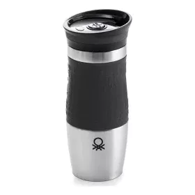 Thermos Benetton Black Stainless steel White 500 ml (400 ml) by Benetton, Thermos flasks - Ref: S5001981, Price: 9,81 €, Disc...