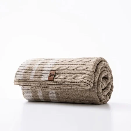 Couverture Scalpers SC-0040 Marron Beige 140 x 190 cm de Scalpers, Couvertures et couvre-lits - Réf : S5002356, Prix : 45,36 ...