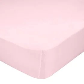 Lençol de baixo HappyFriday BASIC KIDS Rosa Claro 60 x 120 x 14 cm de HappyFriday, Lençóis e capas de almofadas - Ref: D16101...