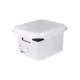 Lancheira Hermética Masterpro Foodies Polipropileno Quadrado 1 L 17,6 x 10,8 x 10 cm Branco Transparente de Masterpro, Armaze...