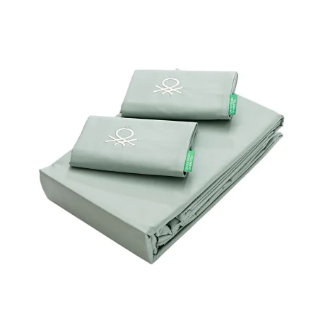 Bedding set Benetton Green 4 Pieces by Benetton, Sheets and pillowcases - Ref: S5003635, Price: 63,55 €, Discount: %