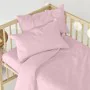 Drap housse HappyFriday BASIC KIDS Rose clair 60 x 120 x 14 cm de HappyFriday, Draps et taies d'oreiller - Réf : D1610133, Pr...