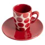 Juego de Tazas con Platos Benetton Rojo Gres Topos 4 Piezas de Benetton, Tazas - Ref: S5003651, Precio: 10,60 €, Descuento: %