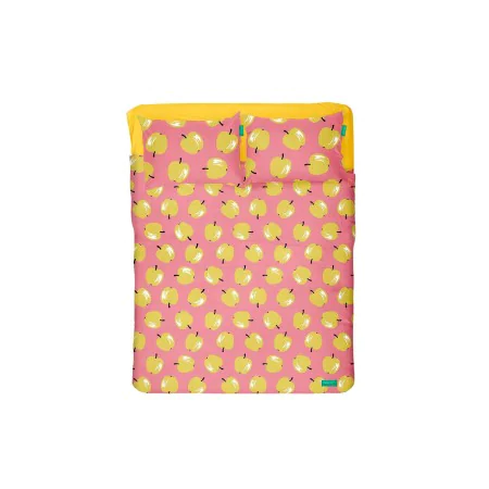 Set di Lenzuola Benetton Giallo Rosa Standard Mela 4 Pezzi di Benetton, Lenzuola e federe per cuscino - Rif: S5003652, Prezzo...