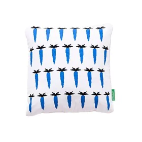 Cojín Benetton Azul Blanco Zanahoria 40 x 40 cm de Benetton, Cojines - Ref: S5003654, Precio: 10,44 €, Descuento: %