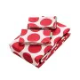 Juego de Sábanas Benetton Rojo Topos 4 Piezas de Benetton, Sábanas y fundas de almohada - Ref: S5003669, Precio: 78,48 €, Des...