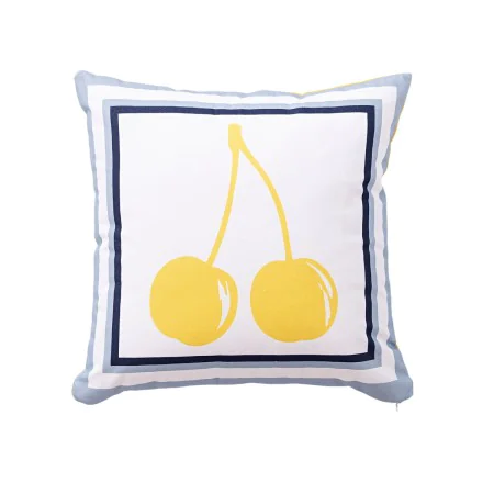 Cushion Benetton Yellow White Cherries 40 x 40 cm Squared by Benetton, Cushions - Ref: S5003671, Price: 9,08 €, Discount: %