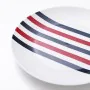 Conjunto de Louça Beverly Hills Polo Club Azul Vermelho Porcelana Riscas 12 Peças de Beverly Hills Polo Club, Louças combinad...