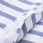 Serviette de toilette Beverly Hills Polo Club Bleu Blanc 100 % coton 80 x 165 cm de Beverly Hills Polo Club, Serviettes de ba...