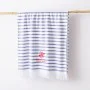 Serviette de toilette Beverly Hills Polo Club Bleu Blanc 100 % coton 80 x 165 cm de Beverly Hills Polo Club, Serviettes de ba...