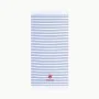 Serviette de toilette Beverly Hills Polo Club Bleu Blanc 100 % coton 80 x 165 cm de Beverly Hills Polo Club, Serviettes de ba...