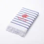 Serviette de toilette Beverly Hills Polo Club Bleu Blanc 100 % coton 80 x 165 cm de Beverly Hills Polo Club, Serviettes de ba...