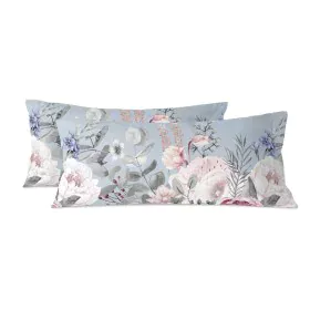 Pillowcase HappyFriday Soft bouquet Multicolour 45 x 110 cm (2 Units) by HappyFriday, Sheets and pillowcases - Ref: D1610172,...