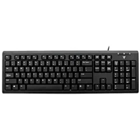 Clavier V7 KU200GS-DE Noir Allemand QWERTZ de V7, Claviers - Réf : S55005641, Prix : 16,86 €, Remise : %