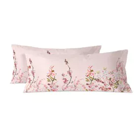 Pillowcase HappyFriday Chinoiserie rose Multicolour Super king 150 Threads 45 x 110 cm (2 Units) by HappyFriday, Sheets and p...