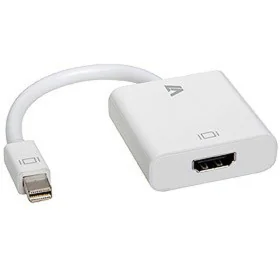 Adaptateur Mini DisplayPort vers HDMI V7 CBL-MH1WHT-5E  Blanc de V7, Câbles DisplayPort - Réf : S55018808, Prix : 8,99 €, Rem...