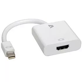 Adaptateur Mini DisplayPort vers HDMI V7 CBL-MH1WHT-5E  Blanc de V7, Câbles DisplayPort - Réf : S55018808, Prix : 8,99 €, Rem...