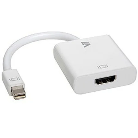 Adaptateur Mini DisplayPort vers HDMI V7 CBL-MH1WHT-5E  Blanc de V7, Câbles DisplayPort - Réf : S55018808, Prix : 9,01 €, Rem...