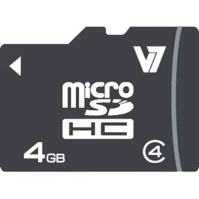 Carte Micro SD V7 VAMSDH4GCL4R-2E 4GB 4 GB de V7, Cartes mémoire - Réf : S55018858, Prix : 6,18 €, Remise : %