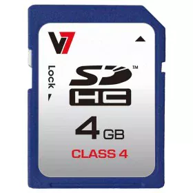 Tarjeta de Memoria SD V7 VASDH4GCL4R-2E 4 GB de V7, Tarjetas de memoria - Ref: S55018859, Precio: 6,26 €, Descuento: %