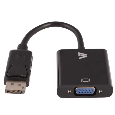 Adaptateur DisplayPort vers VGA V7 CBLDPVGA-1E   Noir de V7, Câbles DisplayPort - Réf : S55018864, Prix : 9,44 €, Remise : %