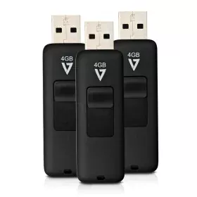 Tarjeta de Memoria Micro SD con Adaptador V7 VF24GAR-3PK-3E Negro 4 GB de V7, Tarjetas de memoria - Ref: S55018959, Precio: 1...