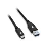 Cable USB A a USB C V7 V7U2C-1M-BLK-1E  Negro 1 m de V7, Cables USB - Ref: S55018972, Precio: 3,86 €, Descuento: %