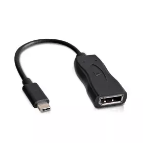 Adaptador USB C a DisplayPort V7 V7UCDP-BLK-1E  Negro de V7, Adaptadores USB - Ref: S55018975, Precio: 10,72 €, Descuento: %